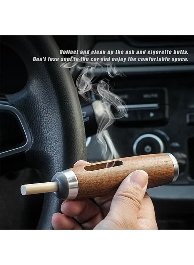 YJ Car Portable Auto Ashtray, Reusable Windproof Mini Cigarette Holder, Suitable for Regular and King Size Cigarettes - Image 4